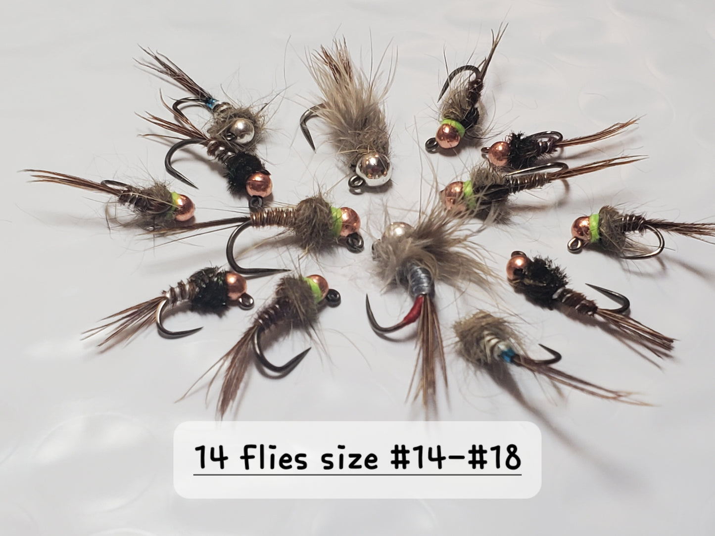 Tungsten Trout Jig Selection #1, Trout Jig, Trout Jig Nymph, 14 Trout Jigs