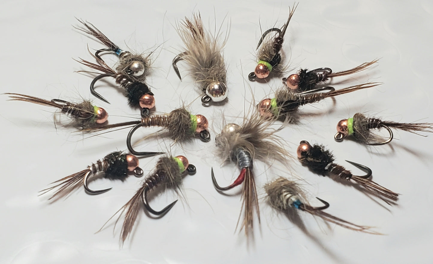 Tungsten Trout Jig Selection #1, Trout Jig, Trout Jig Nymph, 14 Trout Jigs