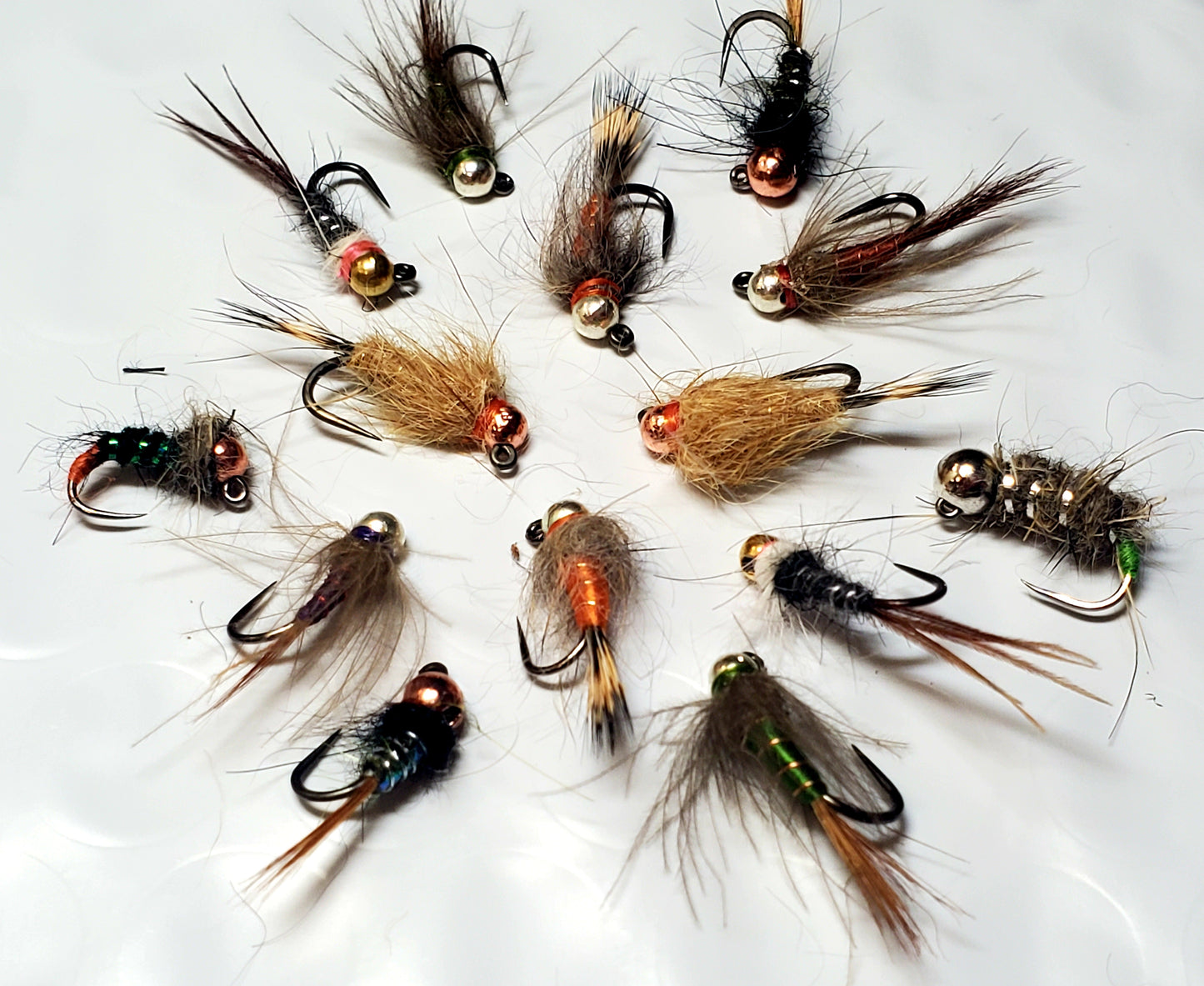 Tungsten Trout Jig Selection #2, Trout Jig, Trout Jig Nymph, 14 Trout Jigs