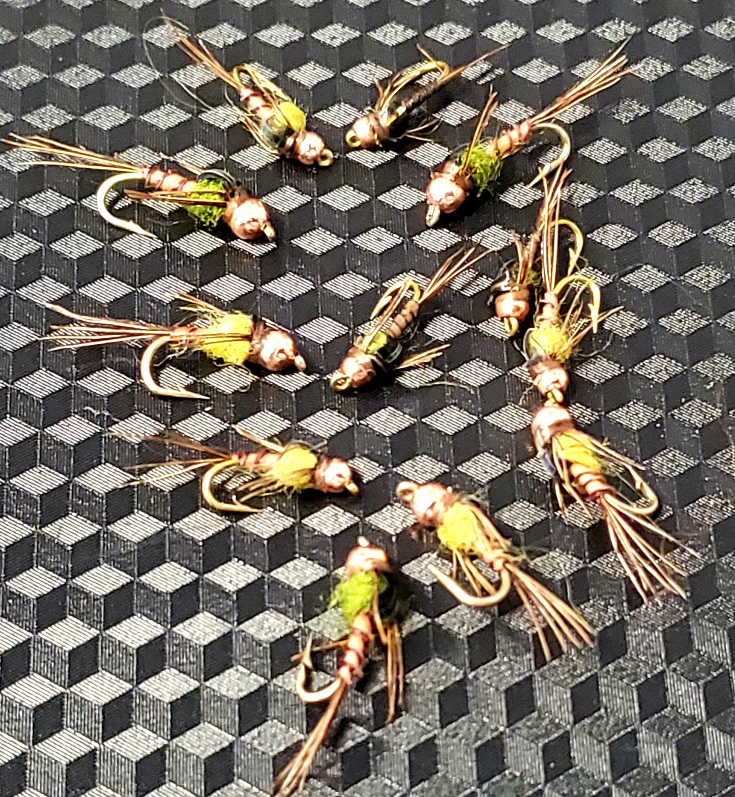 Micro Mayfly Nymph, Tungsten Bead Micro Mayfly Nymph, Mayfly Nymph #16-#18 BWO and Sulfur