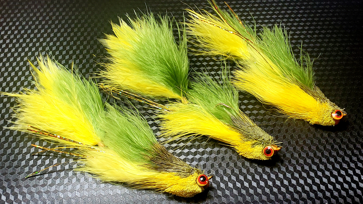 7 Articulated Baitfish SELECTION, Articulated Minnow Fly, Articulated Baitfish Fly, Articulated Streamer Fly