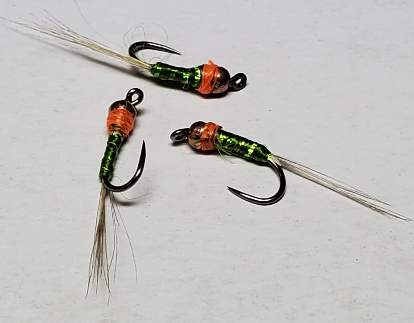 Perdigon Nymph, Tungsten Perdigon Nymph, Perdigon Nymph Olive Hot Spot