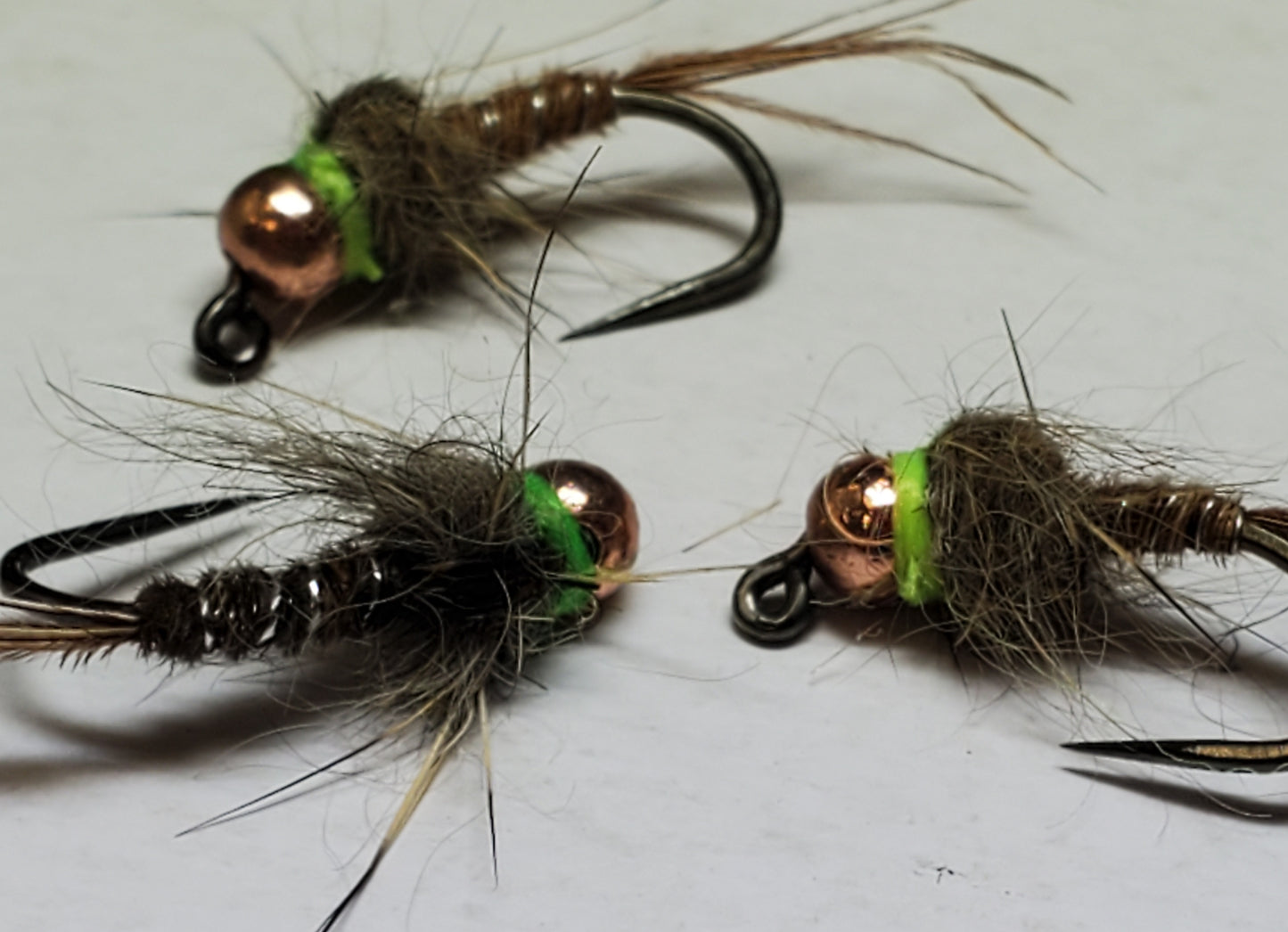 Trout Jig -Green Hot Spot, Tungsten Bead Head Trout Jig, Trout Jig Nymph, Bead Head Nymph,