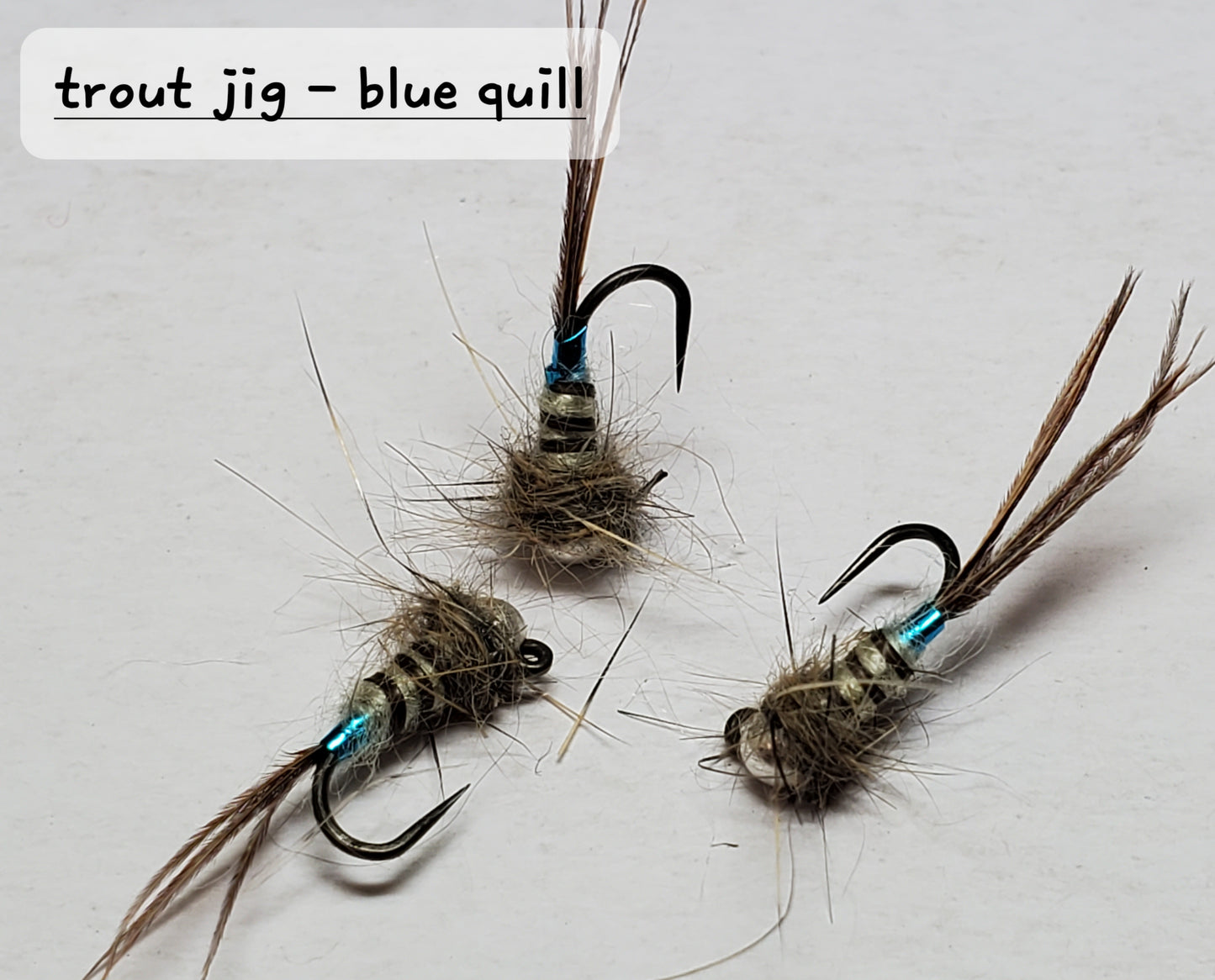 Trout Jig, Tungsten Bead Head Trout Jig, Trout Jig Nymph, Bead Head Nymph, Trout Jig Blue Quill
