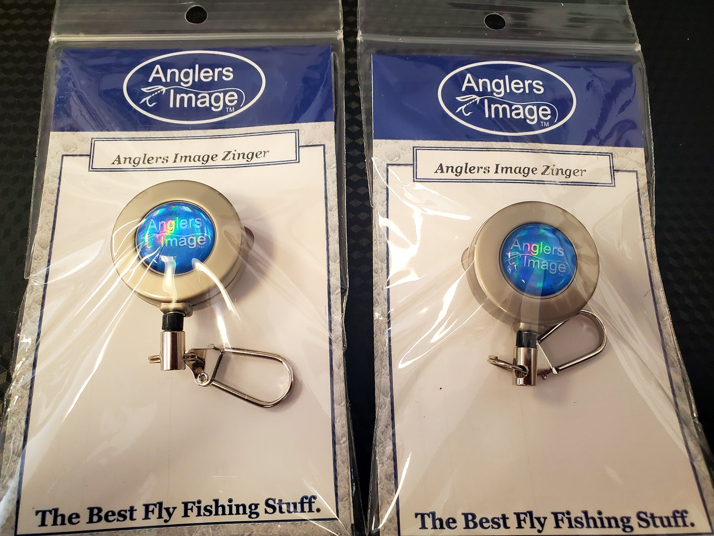 Anglers image zinger pin on