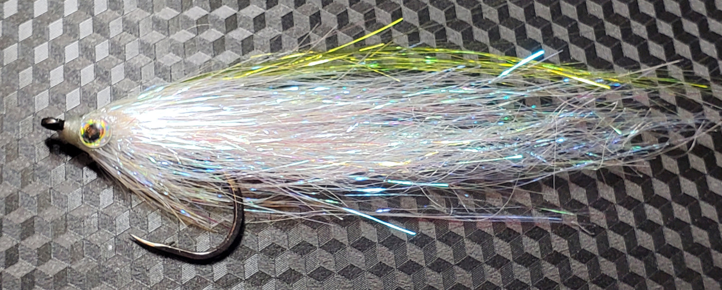 Flashy Anchovy Fly, Salt Water Anchovy Fly, Salt Water Baitfish Fly