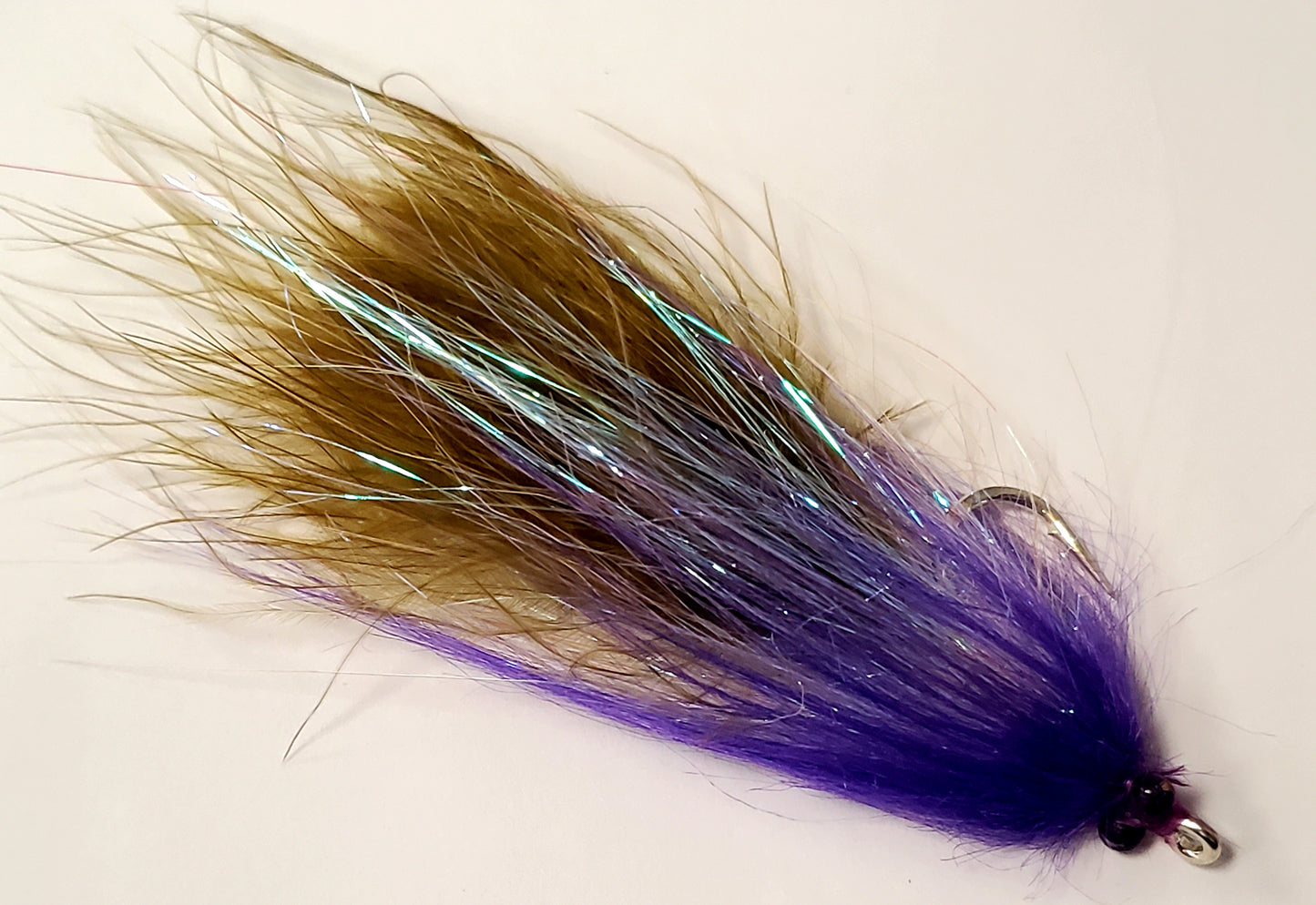 Soft Hackle Streamer, Salt Water Streamer, Garthside's Soft Hackle Streamer, Olive and Purple