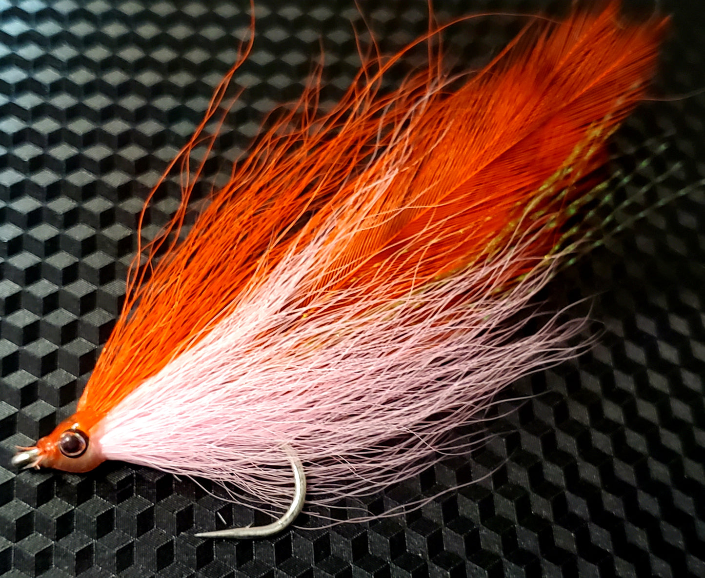 Half and Half Baitfish, Salt Water Baitfish, Pink and Red Baitfish Fly