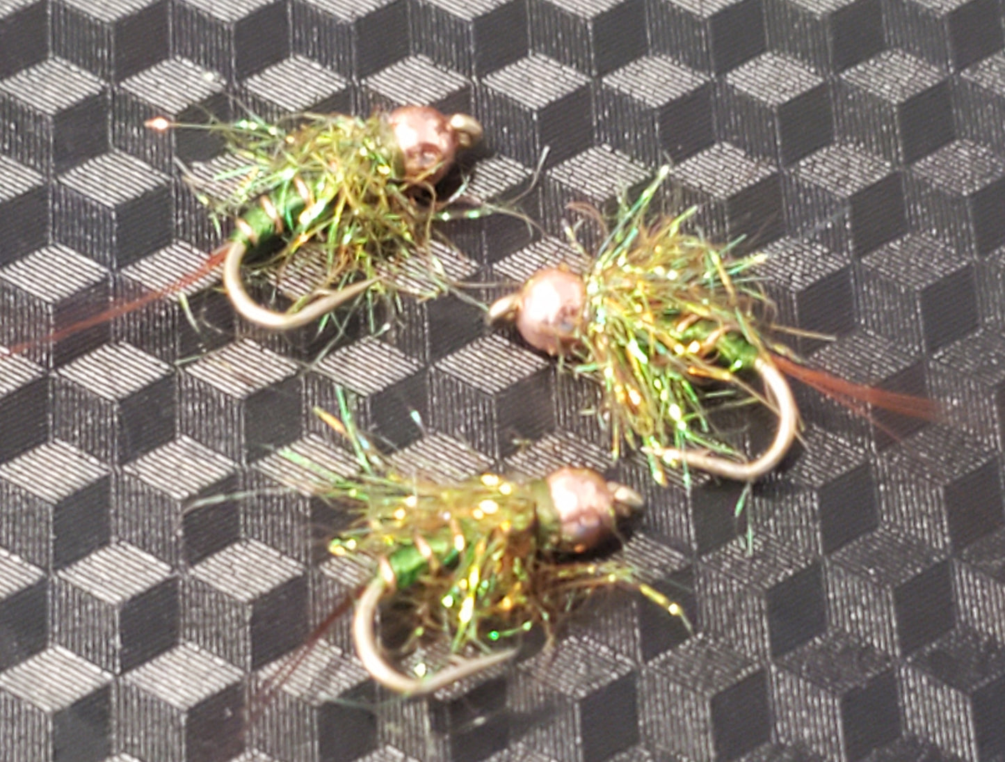 Tungsten Bead Flash Nymph, Tungsten Bead Head Nymph #16
