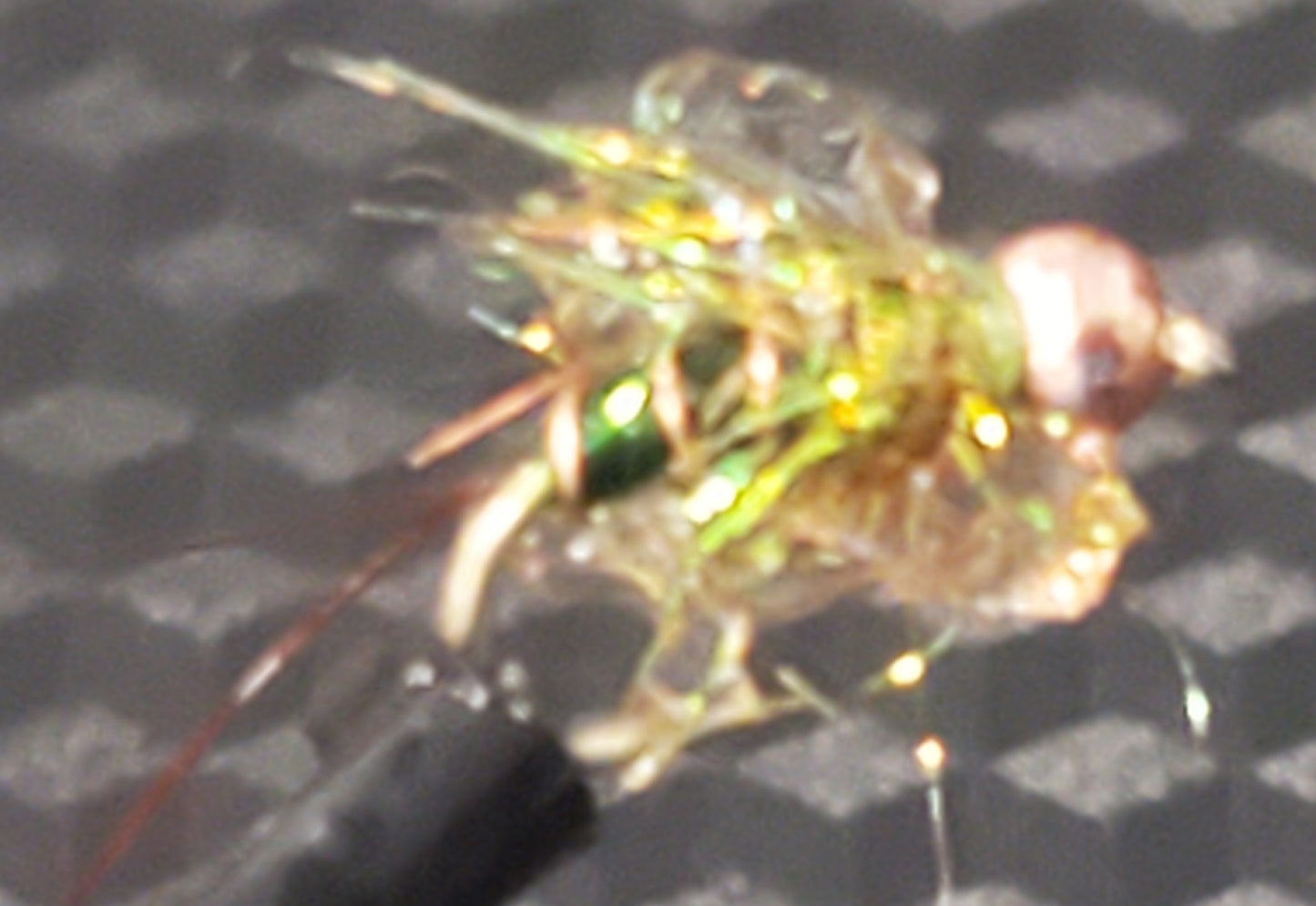 Tungsten Bead Flash Nymph, Tungsten Bead Head Nymph #16