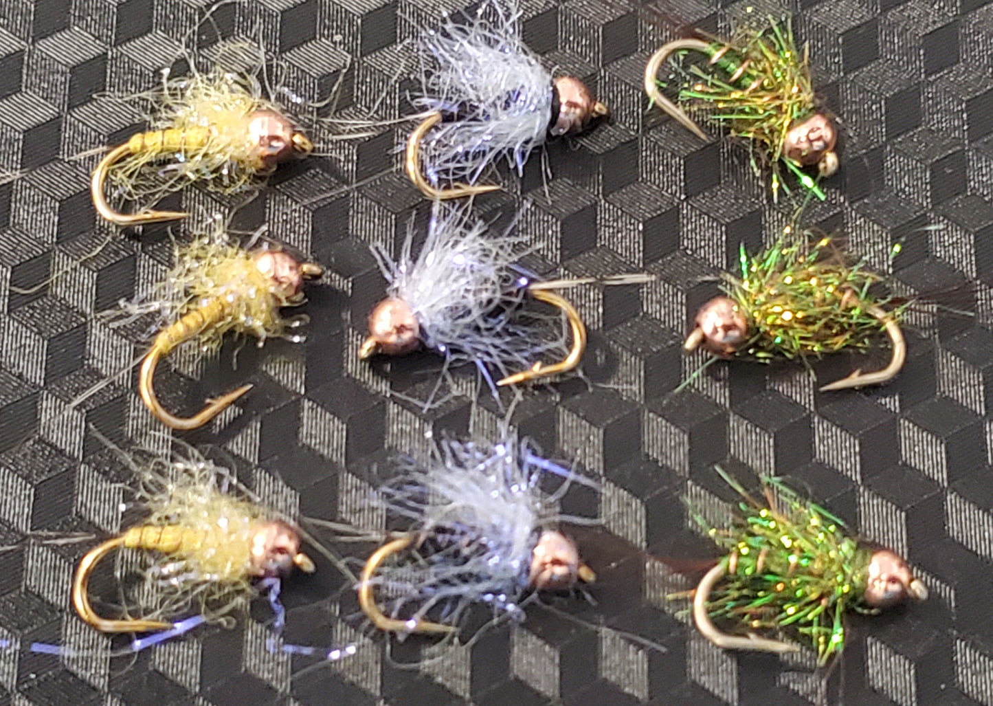 Tungsten Bead Flash Nymph, Tungsten Bead Head Nymph #16