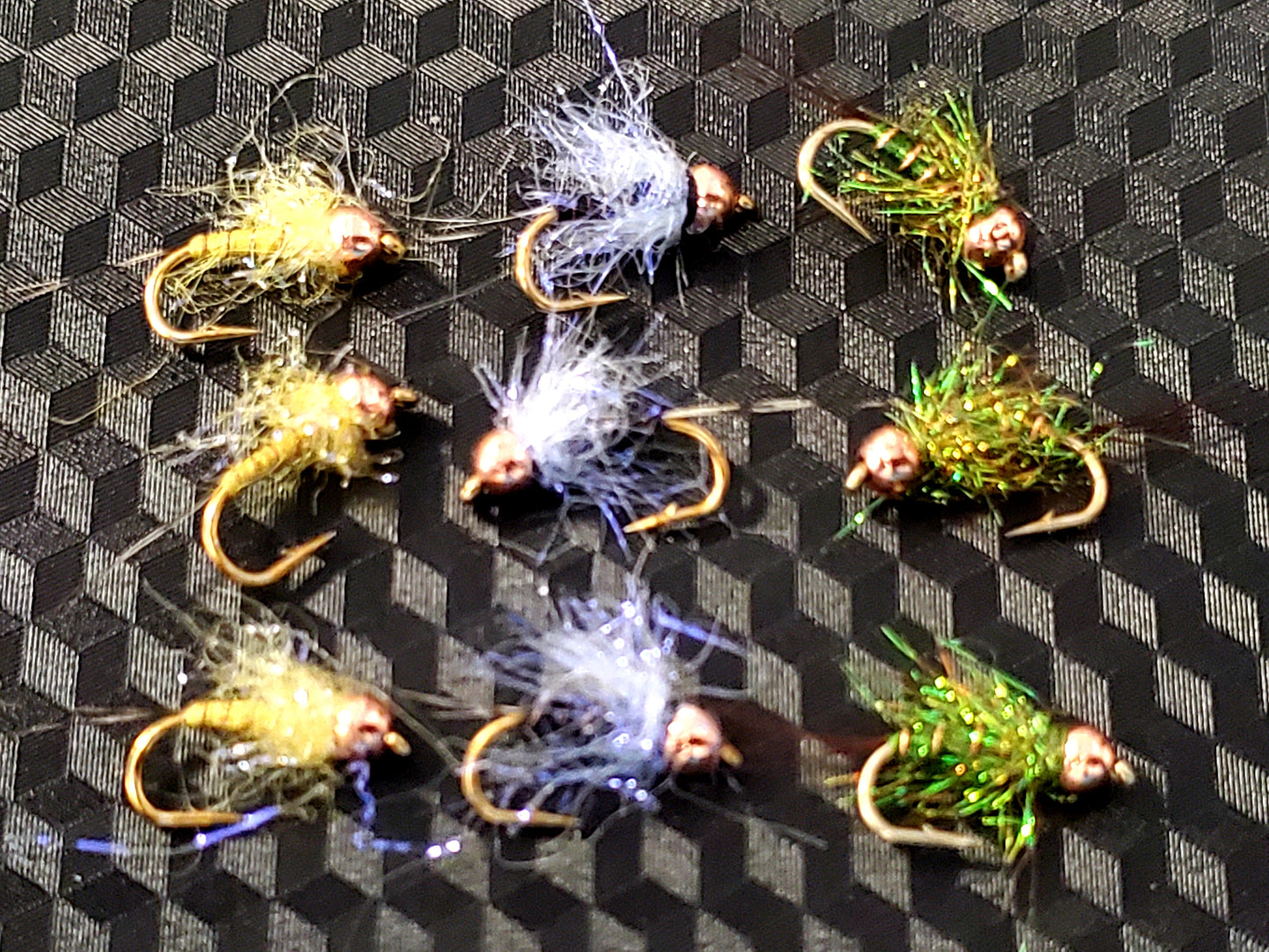 Tungsten Bead Flash Nymph, Tungsten Bead Head Nymph #16