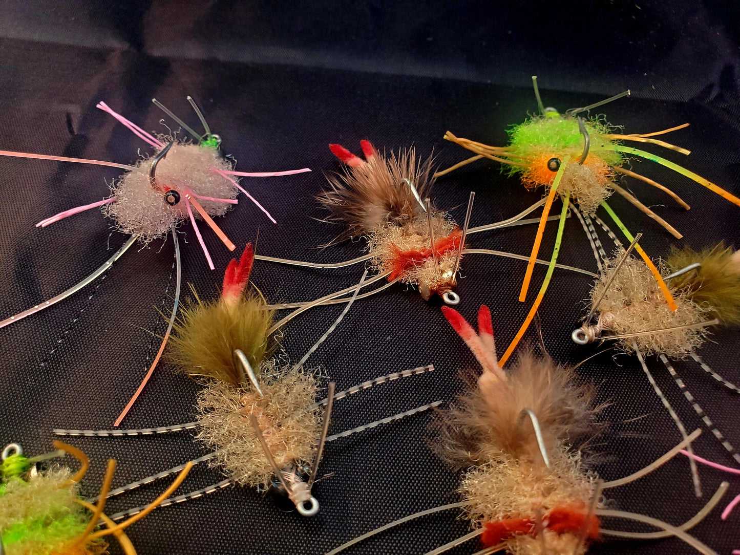 8 Permit Crab Fly Selection, Bonefish Fly Selection, Sand Crab Fly, Permit Crab Fly