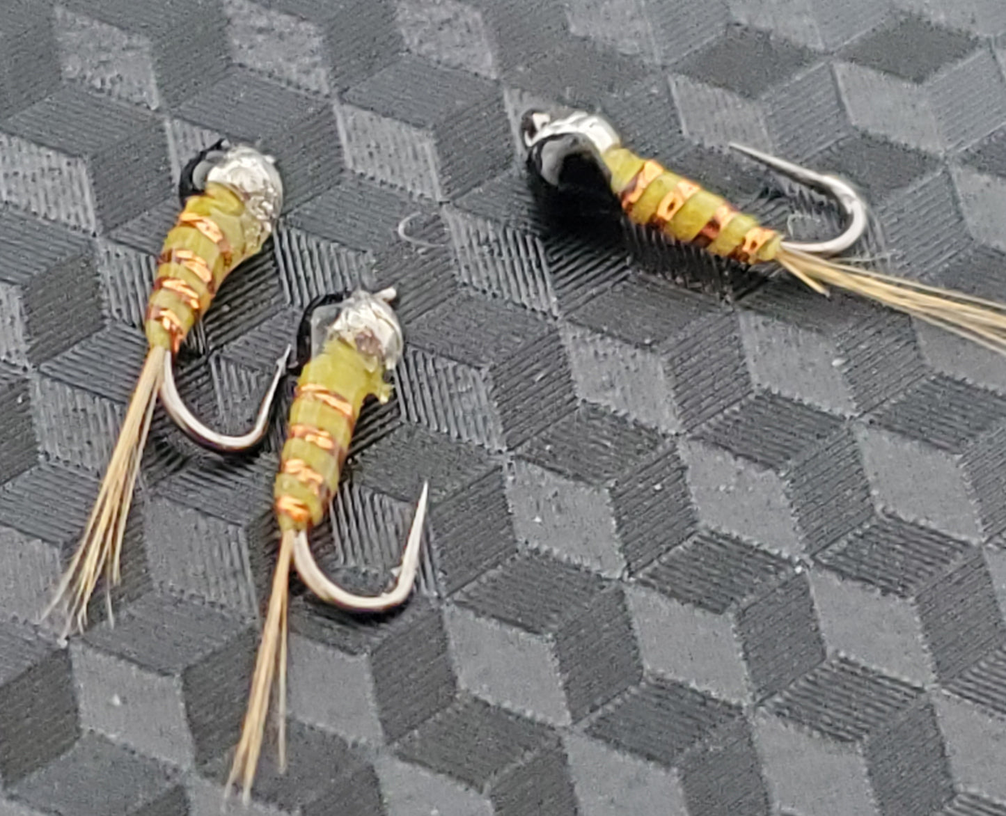 Tungsten Bead Perdigon Nymph, Perdigon Nymph Sulfur