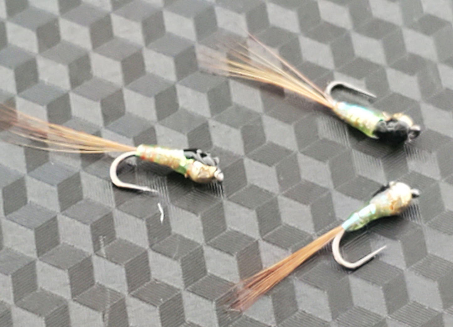 Tungsten Bead Perdigon Nymph, Tungsten Perdigon Nymph, Perdigon Nymph Green Flash