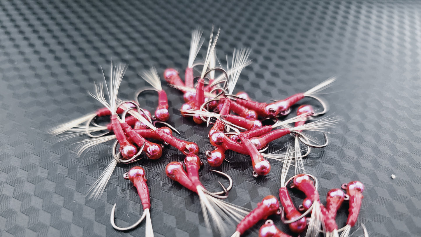 Tungsten Bead Perdigon Nymph, Tungsten Perdigon Nymph, Perdigon Nymph Pink Lady