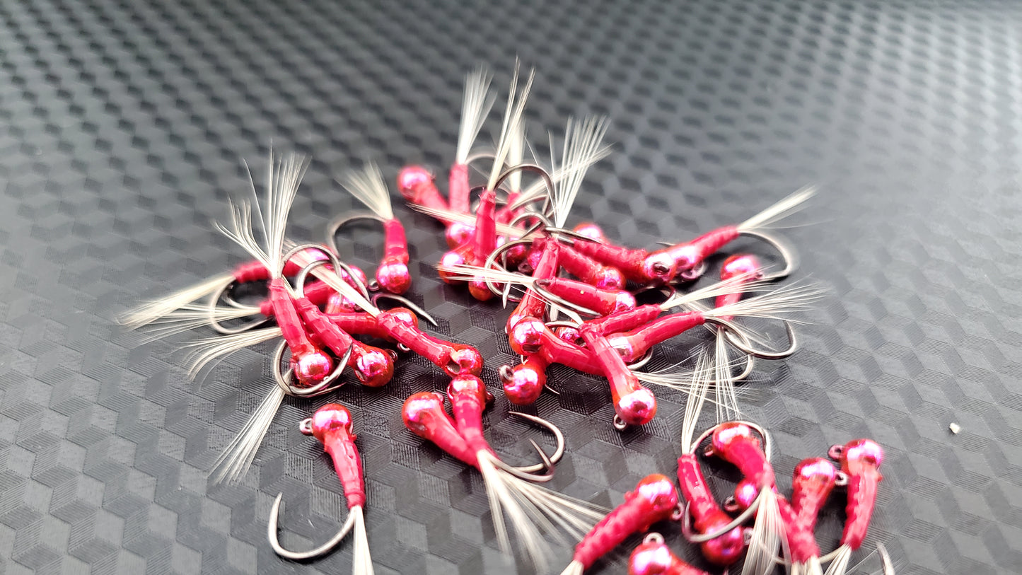 Tungsten Bead Perdigon Nymph, Tungsten Perdigon Nymph, Perdigon Nymph Pink Lady
