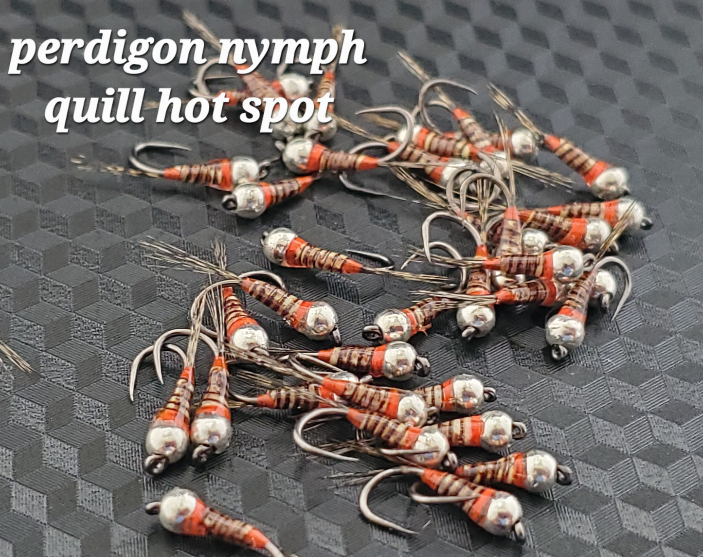 Tungsten Bead Perdigon Nymph, Tungsten Perdigon Nymph, Perdigon Nymph Quill Hot Spot