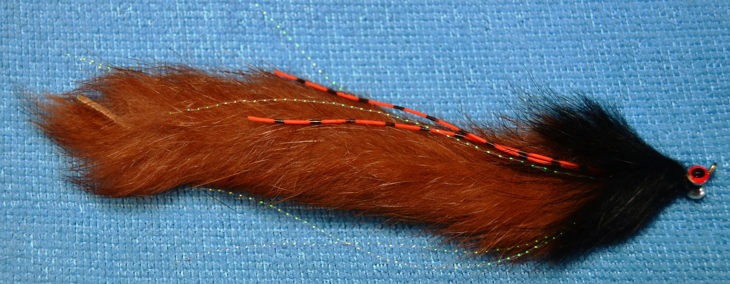 Upper Delaware Chew Toy Selection - 4 Streamer Flies, String Leeches, - 5" - 6" total length