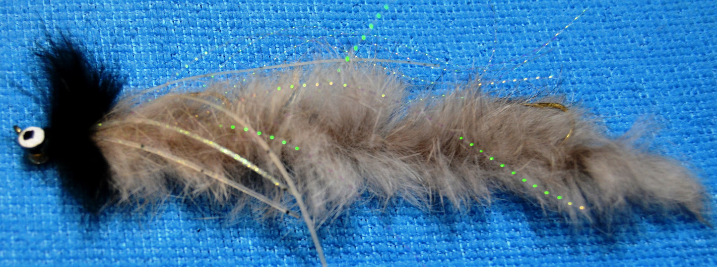 Upper Delaware Chew Toy Selection - 4 Streamer Flies, String Leeches, - 5" - 6" total length
