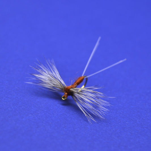 Rusty Spinner Dry Fly, Hackle Wing Rusty Spinner Dry Fly, Mayfly Spinner, Rusty Spinners