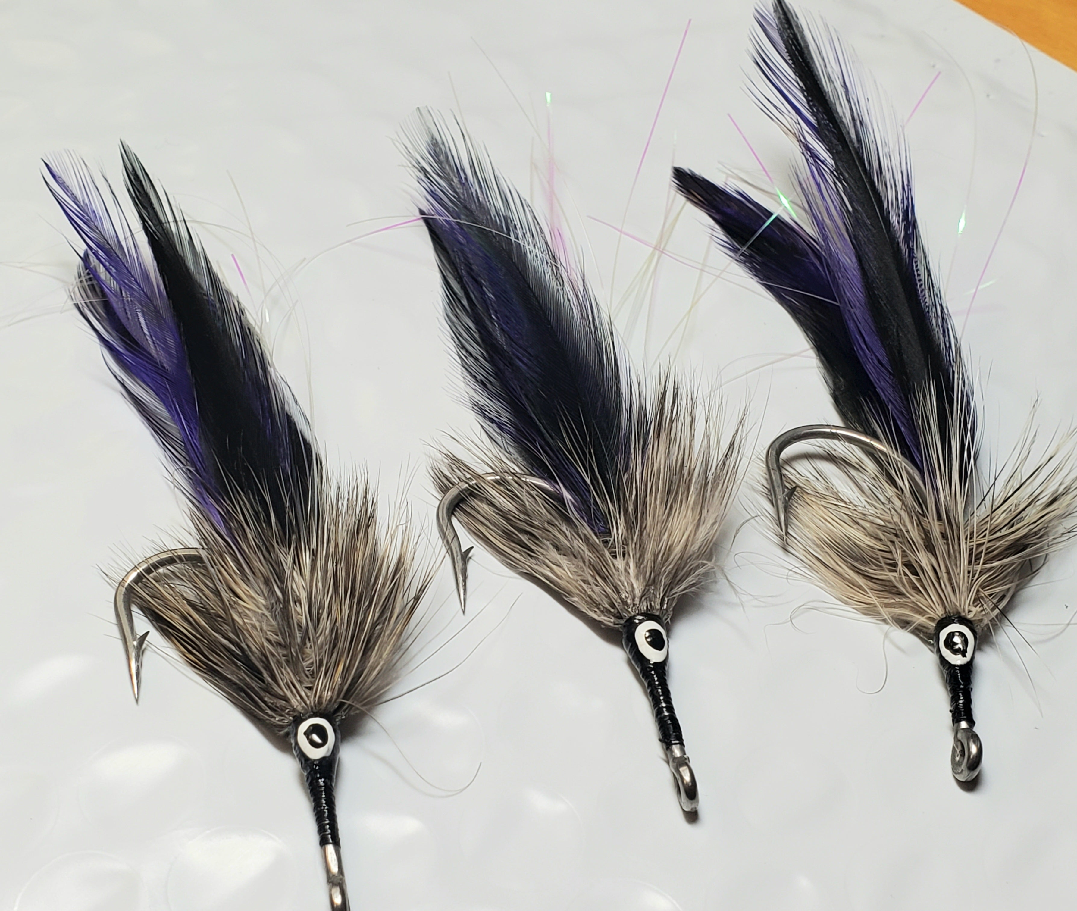thumbnail image 2 of Saltwater Tarpon Toad Flies – Gamakatsu 2/0, Handmade USA, Snook & Tarpon 2 of 6