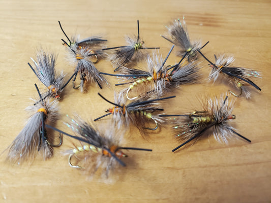 Stimulator Dry Fly Selection, Stonefly Dry Fly, Stimulator Dry Fly Mixed Dozen