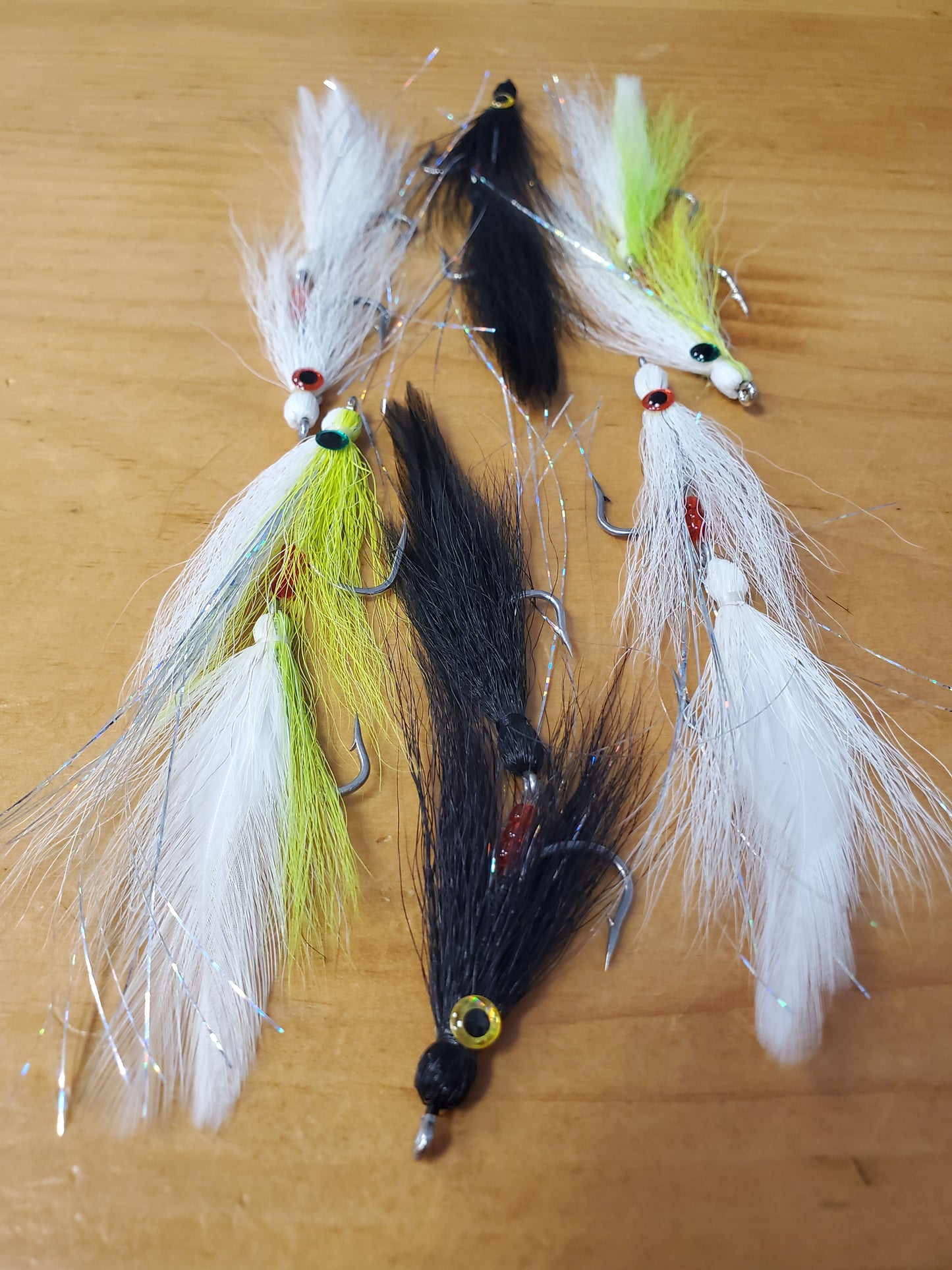 Articulated Deceiver 6 Fly Selection, Lefty's Deceiver, Articulated Deceiver Streamer Fly