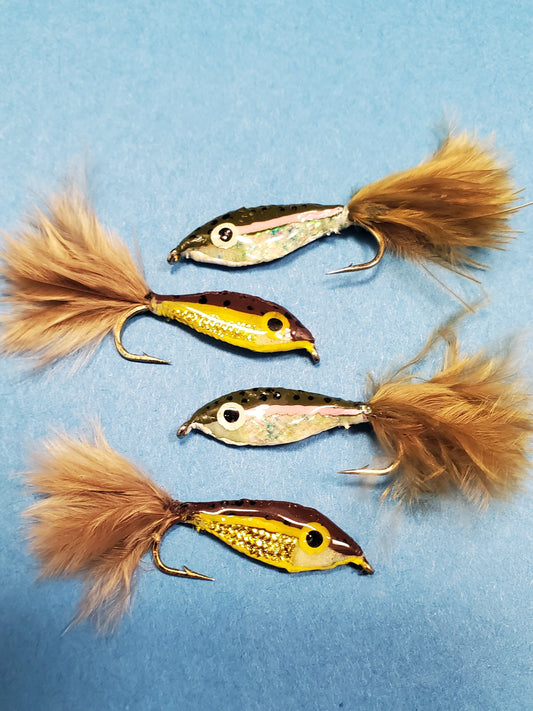 Baby Trout Streamer Fly Selection, Baby Trout Streamer, Trout Fry Streamer Fly