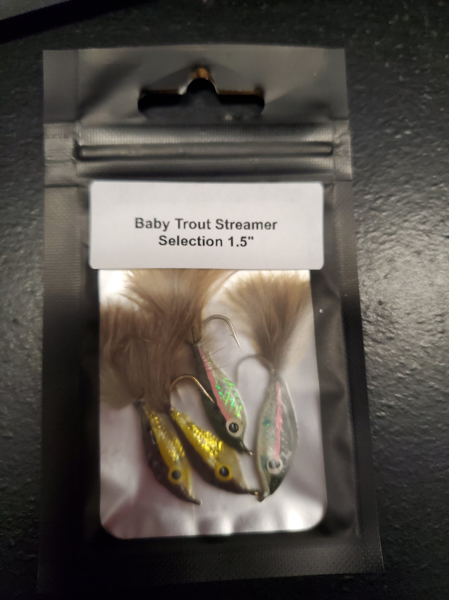 Baby Trout Streamer Fly Selection, Baby Trout Streamer, Trout Fry Streamer Fly