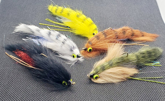 Dumbell Zonker Fly, Dumbell Rabbit Strip Streamer Fly, Zonker Fly