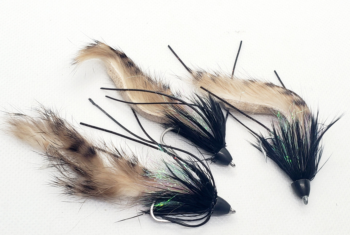 Small Conehead Leech, Conehead Rabbit Leech, Conehead Streamer Fly, String Leech