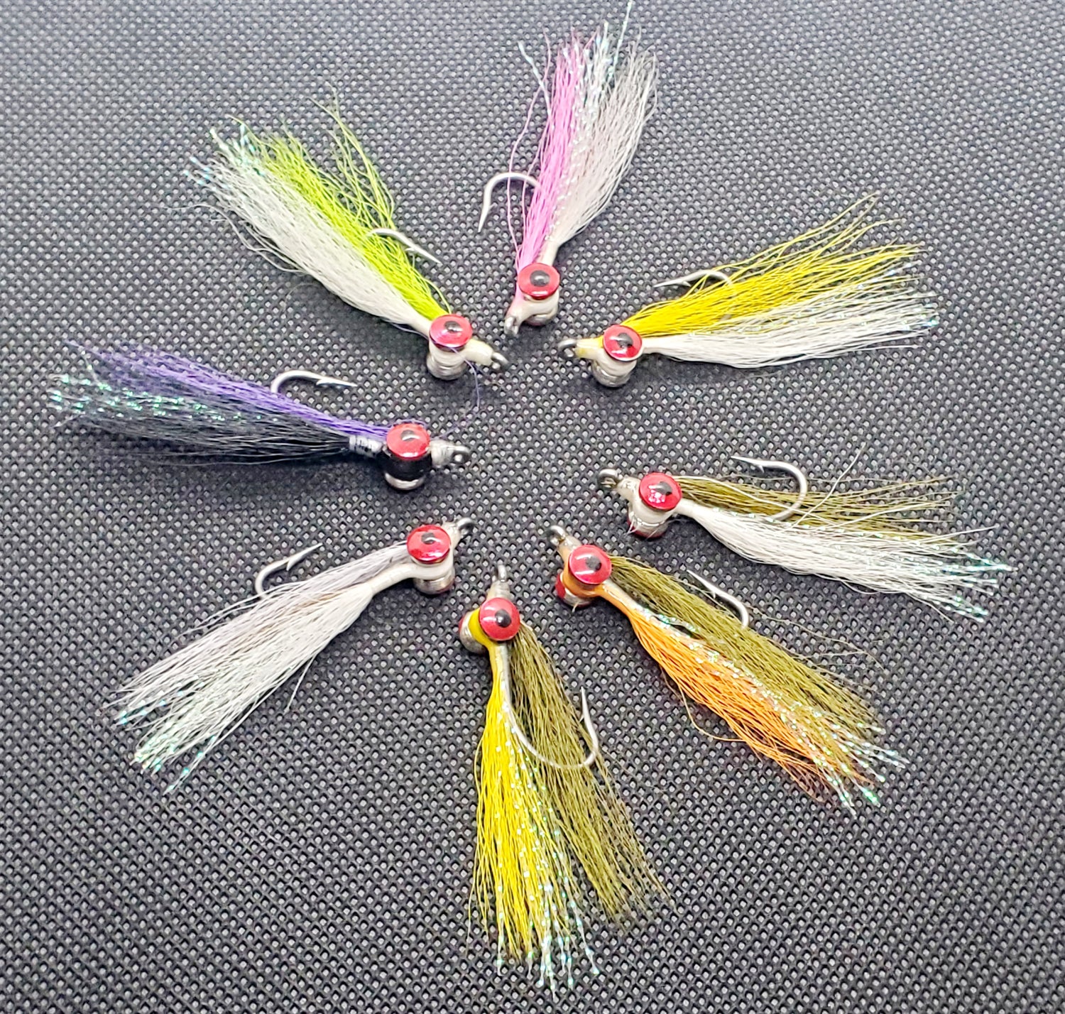 cristo meadow fishing lure Clousers Foxee Red Minnow Feather Craft Fly Use the size 1/0 and size 2 with any 7 Clouser Minnow Saltwater Fishing Fly