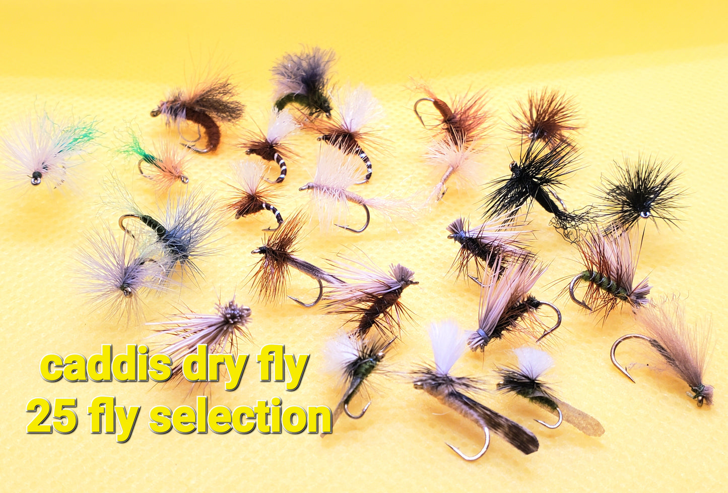 Caddis Dry Fly Selection, Caddis Dry Fly, Elk Hair Caddis, 25 Caddis Fly Selection