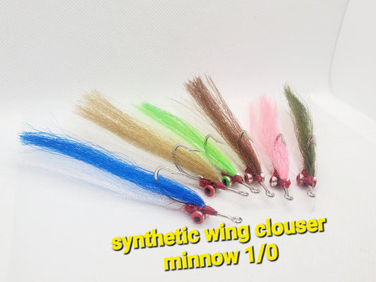 Synthetic WIng Clouser Minnow #2, Clouser Minnow Fly