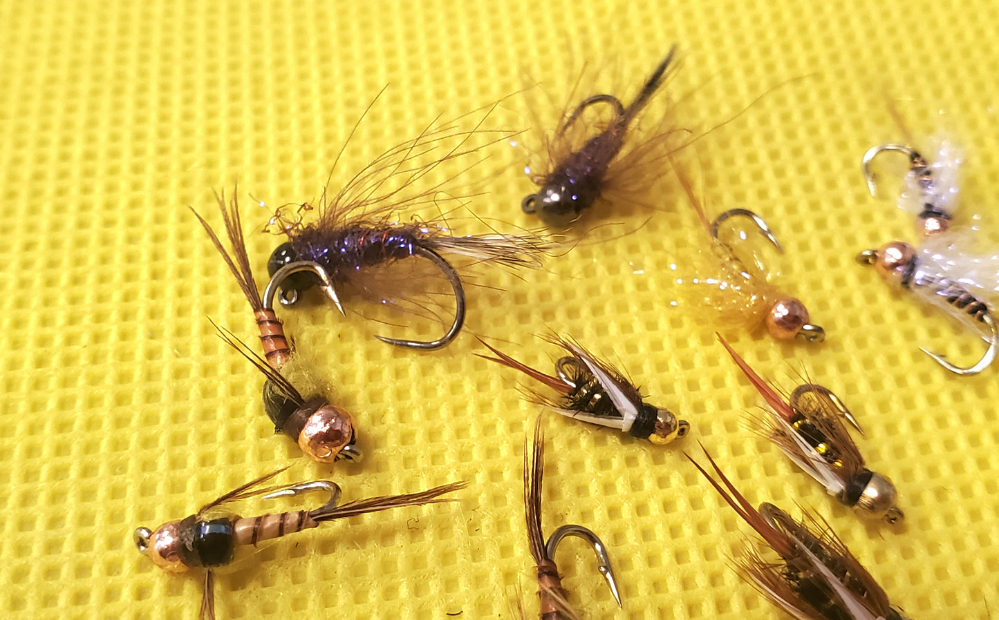 Tungsten Bead Trout Nymph Selection, 25 Bead Head Nymphs, 25 BH Nymphs