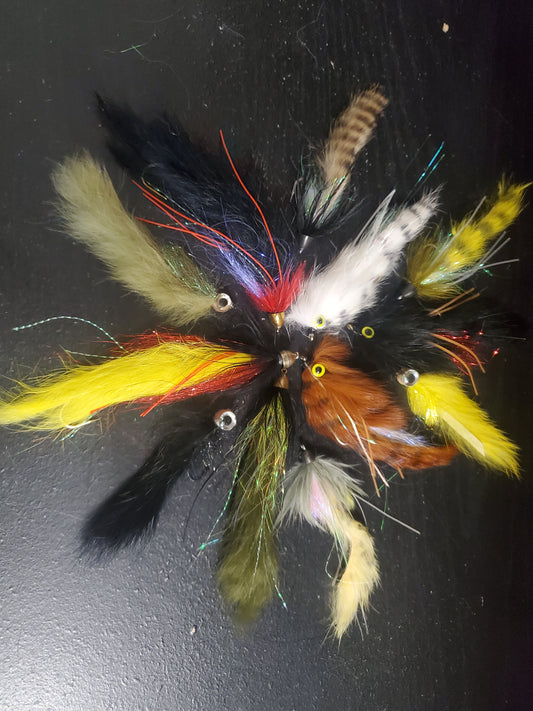 12 Trout Zonker Selection, Zonker Fishing Fly,  Bunny Leech Streamer Fly