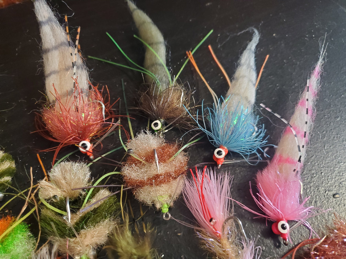 18 Redfish Fly Selection, 18 Redfish Flies, Redfish Fishing Fly Selection