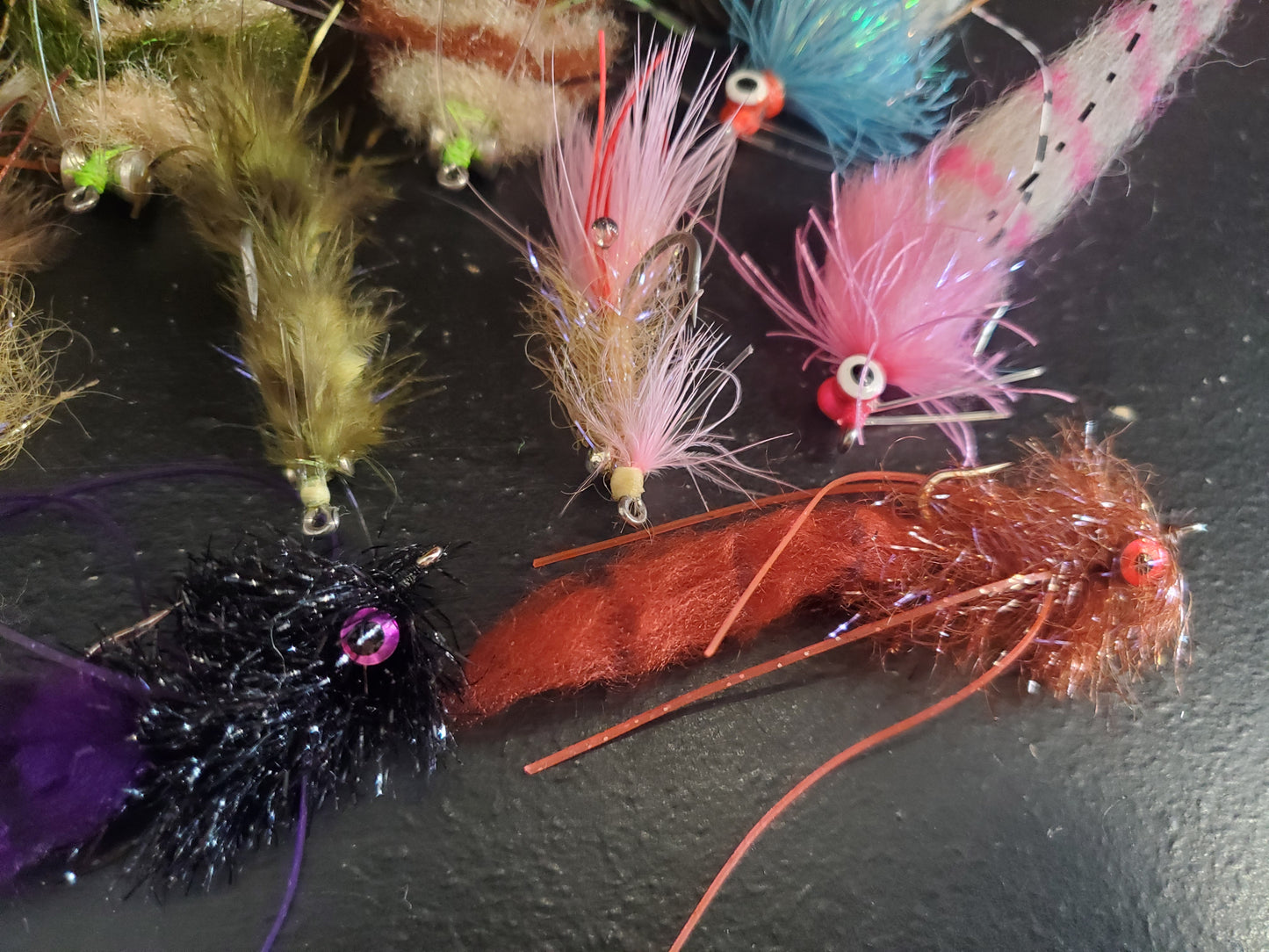 18 Redfish Fly Selection, 18 Redfish Flies, Redfish Fishing Fly Selection