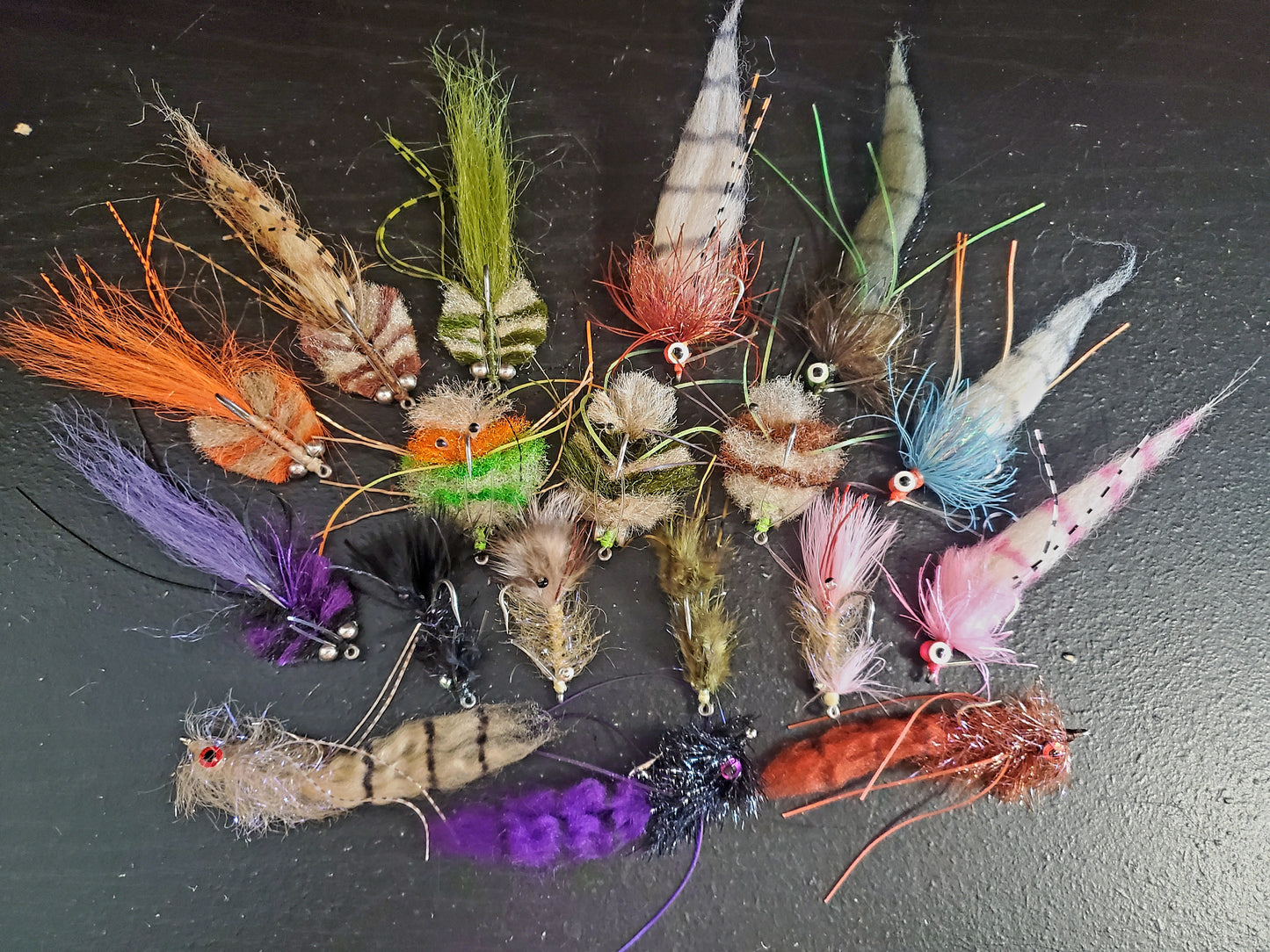 18 Redfish Fly Selection, 18 Redfish Flies, Redfish Fishing Fly Selection