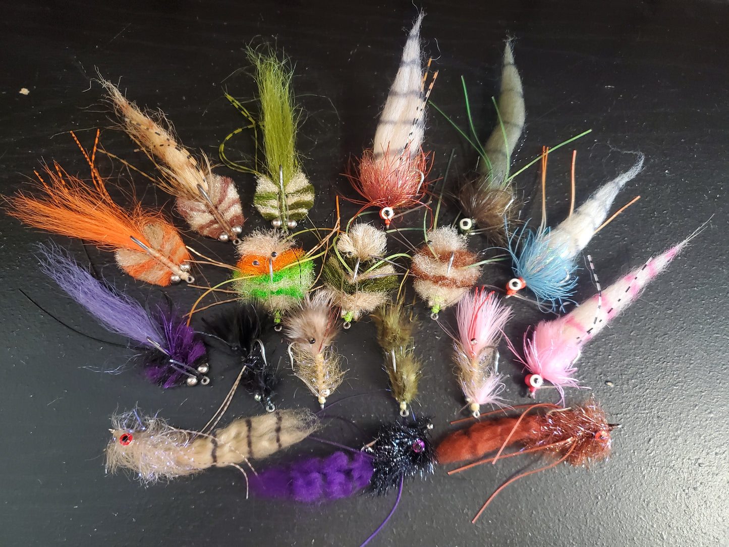 18 Redfish Fly Selection, 18 Redfish Flies, Redfish Fishing Fly Selection