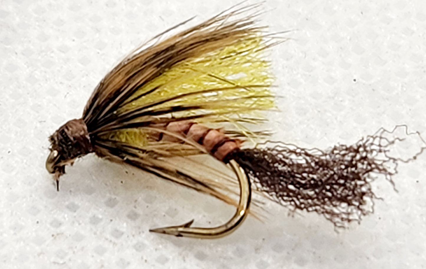 Sulfur Emerger Fly, Ken's Sunken Sulfur Emerger, Sulfur Mayfly Emerger