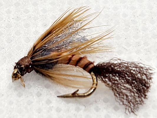 Blue Wing Olive Emerger Fly, Ken's Sunken BWO Emerger, Blue Wing Olive Fly