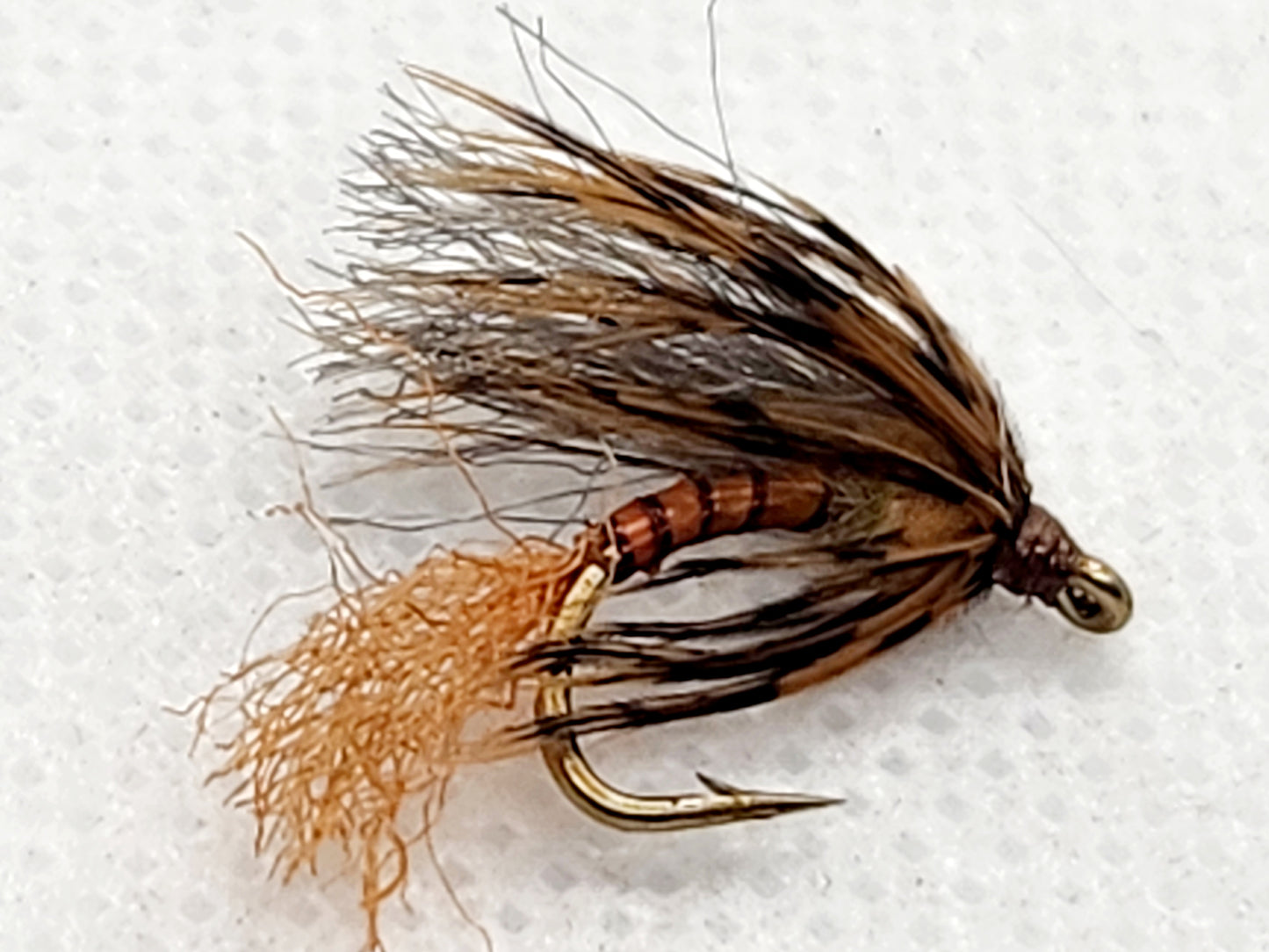 Hendrickson Emerger Fly, Mayfly Emerger, Ken's Sunken Hendrickson Emerger