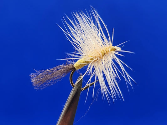 Sulfur Cripple Dry Fly, Ken's Sulfur Cripple, Sulfur Dry Fly