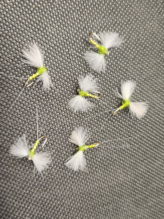 Blue WIng Olive CDC Knock Down Dun Dry Fly, BWO Knock Down Cripple Dry Fly