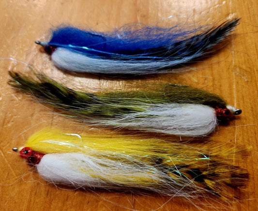 Salt Water Clouser SELECTION, High Profile Clouser Minnow, Half and Half Streamer Fly