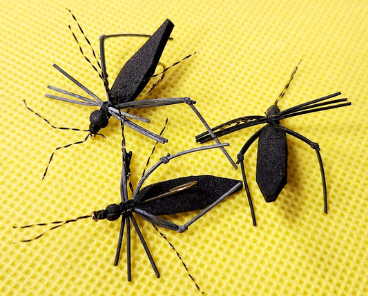 Foam Cricket Dry Fly - 3 pack #10 long