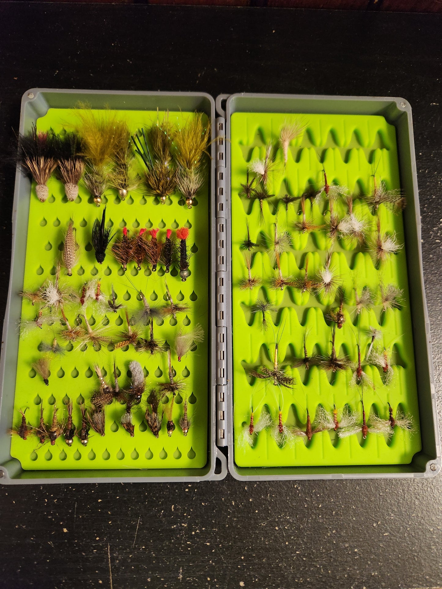 Loaded Fly Box, ORVIS / Tacky full of flies
