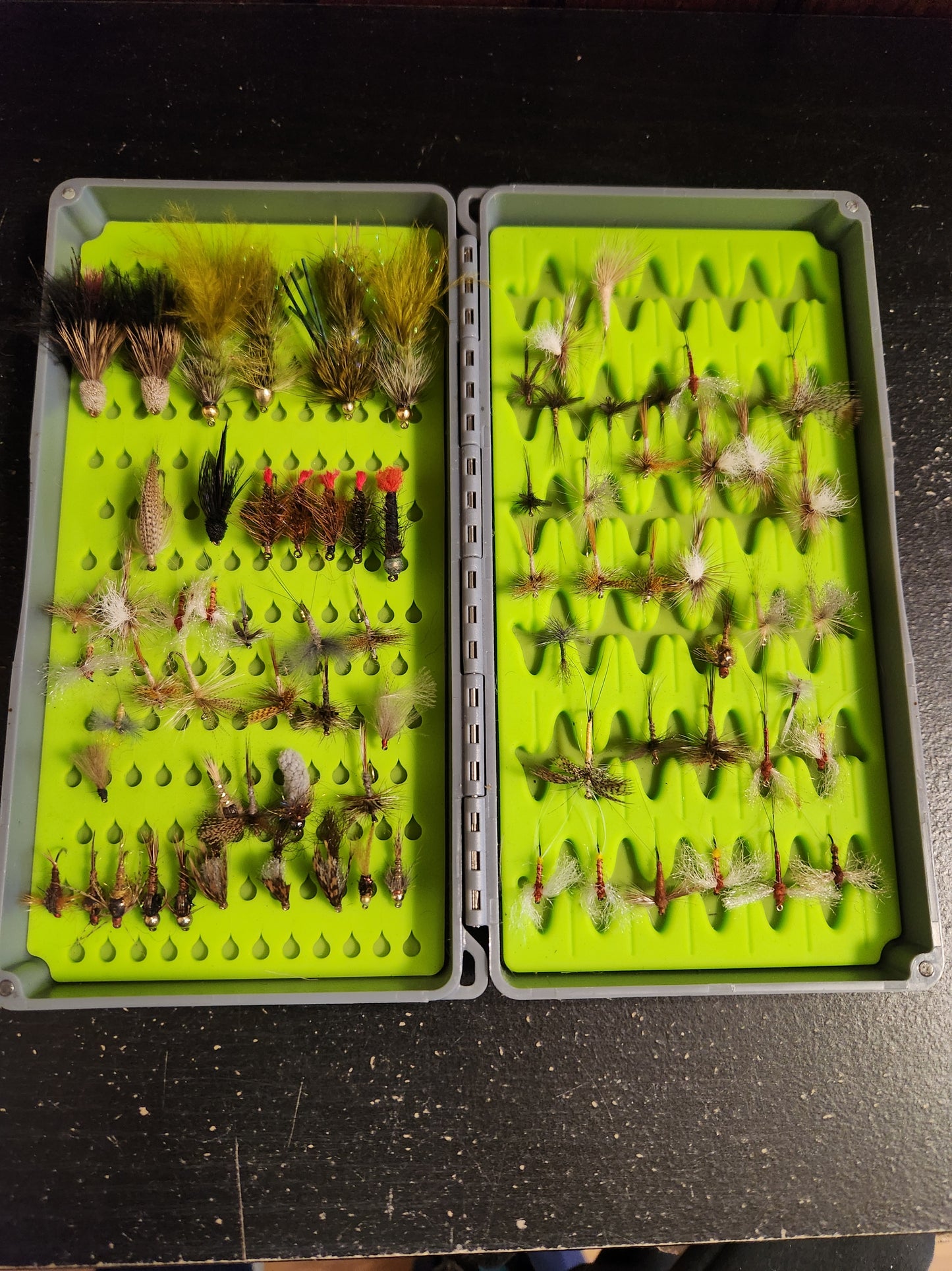 Loaded Fly Box, ORVIS / Tacky full of flies